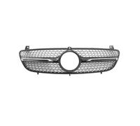 SRQORT Griglia Anteriore Griglia Anteriore per Mercedes per Benz W639 per Viano per Vito 2006, 2007, 2008, 2009, 2010, paraurti Anteriore, griglia Racing, Messa Punto Griglia Front Grille(Nero)
