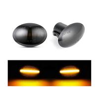 SRQORT Lampadina indicatore Per Fiat Per 500 500C 500L (Typ 351 352) 2012-up Luce di posizione laterale a LED 4C(Smoked Normal Amber)