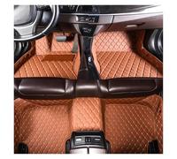 SRQORT Tappetini Macchina per Jeep per Cherokee 2014 2015 2016 2017 Tappetini Auto Tappetini Auto Personalizzati in Pelle Sintetica Accessori Interni Tappetini Moquette(Marrone)