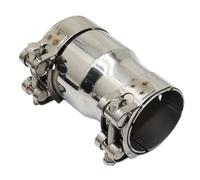 SRQORT Terminali di Scarico per Auto Adattatore Riduttore per Tubo di Scarico in Acciaio Inossidabile Silenziatore di Scarico per Moto Tubo Saldato Universale Terminale Scarico Auto(I.D 63MM-63MM)