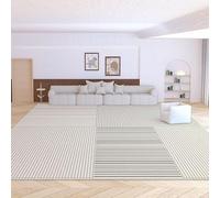 SRTJURFG Tappeti Salotto 90x200 cm Morbido Antiscivolo Camera da Letto Tappeto a Pelo Corto Scendiletto Salotto Corridoio Linee geometriche moderne grigie