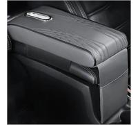SRTMIRJJ Cuscino Bracciolo Auto per Infiniti Ex (J50) 2008-2013, Schiuma Memoria Bracciolo Box Mat, Protezione Console Centrale in Pelle con Scatola Fazzoletti,Grey-Small