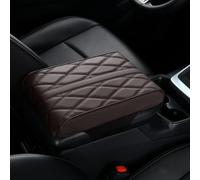 SRTMIRJJ Cuscino Bracciolo Centrale Auto Pelle per Opel Vauxhall Adam M13 2013-2019, Universale Tappetino in Memory Foam Bracciolo Dell'auto, Interno Accessori,Brown-Large