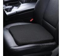 SRTMIRJJ Rialzo Auto Adulti per Jeep Cherokee Liberty Avenger, Cuscino Rialzo Memory Foam, Ergonomico Cuscino Sedile, Cuscino Coccige Antiscivolo Regolabile,Black-10cm