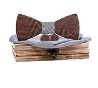 SRTUMEY Calcolatrice Vendita Liquidazione Grafici Papillon da uomo in legno Hollow Intagliato Manuale Set E Scatola Bow Legno Fazzoletto Cravatta Vendita Liquidazione Grafica Calcolatrice Caricatore