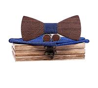 SRTUMEY Calcolatrice Vendita Liquidazione Grafici Papillon da uomo in legno Hollow Intagliato Manuale Set E Scatola Bow Legno Fazzoletto Cravatta Vendita Liquidazione Grafica Calcolatrice Caricatore
