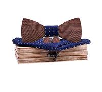 SRTUMEY Calcolatrice Vendita Liquidazione Grafici Papillon da uomo in legno Hollow Intagliato Manuale Set E Scatola Bow Legno Fazzoletto Cravatta Vendita Liquidazione Grafica Calcolatrice Caricatore