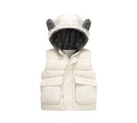 SRTUMEY Giacche per bambini Inverno Liquidazione Bambini Bambino Bambino Ragazze Ragazzi Autunno Inverno Caldo Orecchio Spesso Cotone Con Cappuccio Manica Lunga Gilet Giacca Vestiti Ragazzi Cappotto