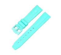 SRTYDCUR Cinturino compatibile con Omega X Swatch Joint MoonSwatch 20mm da uomo e donna in gomma TPU estremità curva for orologio subacqueo, for la serie Speedmaster(Mint green)