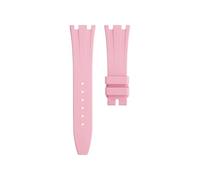 SRTYDCUR Cinturino for orologio da donna in gomma fluorurata FKM 21 mm e 23, compatibile con Audemars Piguet AP Royal Oak, 33/3(Pink,23mm)