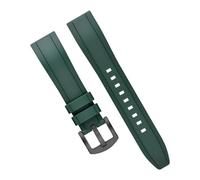SRTYDCUR Cinturino for orologio in silicone da 20 mm, 22, 24, cinturino sportivo nero verde con a sgancio rapido(Green-B,20mm)