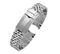 SRTYDCUR Cinturino for orologio Jubilee da 20 mm compatibile con Rolex Sub GMT Yacht Daytona for 904 in acciaio di lusso Bracciale Mod Parti ricambio Accessori(20mm)