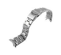 SRTYDCUR Cinturino in acciaio for immersioni da 22 mm, 3 stili, compatibile con cinturino polso for orologio Casio Duro MDV107-1A MDV106-1A, parti di ricambio(Silver 3)