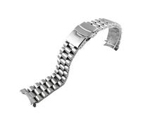 SRTYDCUR Cinturino in acciaio for immersioni da 22 mm, 3 stili, compatibile con cinturino polso for orologio Casio Duro MDV107-1A MDV106-1A, parti di ricambio(Silver 3-A)