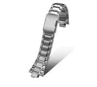 SRTYDCUR Cinturino in acciaio inossidabile compatibile con Casio EDIFICE Series EQW-M1100 EQW-A1000, strumento di riparazione for cinturini, accessori for orologi da uomo(Silver)