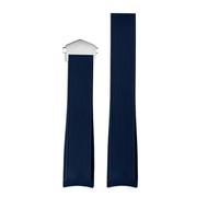 SRTYDCUR Cinturino in gomma e silicone compatibile con Tag Heuer CARRERA AQUARACER 300 WAY201A WAY211C nero blu accessori for orologi 20 mm 22(Blue-silver buckle)
