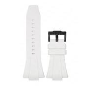 SRTYDCUR Cinturino in gomma e silicone da 11 mm 12 compatibile con Tissot PRX Series Super Player T137.407/compatibile .410, cinturino originale for orologio uomo donna a sgancio rapido(White02,11mm)