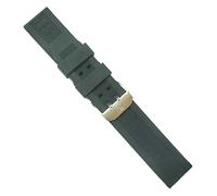SRTYDCUR Cinturino in gomma siliconica da 23 mm compatibile con Luminox Black Navy Seal Silver Gold Buckle(Silver Buckle)