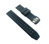 SRTYDCUR Cinturino in gomma siliconica da 23 mm compatibile con Luminox Black Sports Navy Seal di ricambio all'ingrosso 3050 3150 3080(Black Buckle)