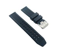 SRTYDCUR Cinturino in gomma siliconica da 23 mm compatibile con Luminox Black Sports Navy Seal di ricambio all'ingrosso 3050 3150 3080(Silver Buckle)