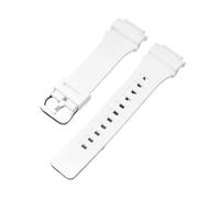 SRTYDCUR Cinturino in silicone compatibile con Casio G-Shock AQ-S810W S800W AE-1200 AEQ-110 MCW-200H W-216H, cinturino sportivo in resina e gomma da uomo(White)