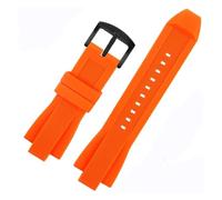 SRTYDCUR Cinturino in silicone compatibile con Michael Kors MK8184 MK8729 MK9020 MK8152 MK9020 MK9026 cinturino morbido for orologio da uomo, accessori di ricambio for orologi(Orange Black)