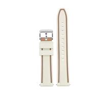 SRTYDCUR Cinturino in silicone da 20 mm compatibile con Omega X Swatch Joint MoonSwatch, cinturino in gomma for immersioni, accessori for orologi uomo e donna(Brown white)