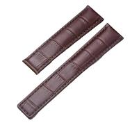 SRTYDCUR Cinturino in vera pelle compatibile con l'orologio Tag Heuer Carrera Monaco, cinturino nero marrone for orologio da polso(Brown-Without buckle,19mm)