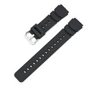 SRTYDCUR Cinturino sportivo compatibile con Casio PRO-TERK PRT-40IS, cinturino da polso sostitutivo, in silicone TPU for uomo e donna(Silver buckle)