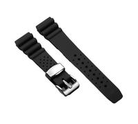 SRTYDCUR Cinturino universale for orologio da 20 mm e 22 in silicone, cinturino for immersione 007 in scatola di abalone, sportivo uomo compatibile con Seiko SKX007 SKX009(Black,22mm)