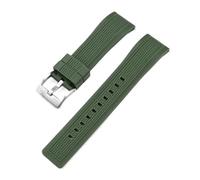 SRTYDCUR Cinturino universale in silicone liquido da 20 mm e 22 con sgancio rapido for Seiko(Army green01,22mm)
