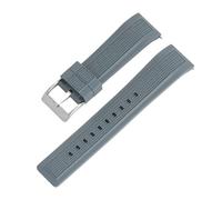 SRTYDCUR Cinturino universale in silicone liquido da 20 mm e 22 con sgancio rapido for Seiko(Grey01,22mm)