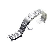 SRTYDCUR Compatibile con cinturino Seiko in acciaio inossidabile massiccio da 20 mm e 22 uomo sportivo for Srpd Skx007/Skx009 SRPD63K1 for bracciale estremità curva(C,22mm)