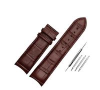 SRTYDCUR Compatibile con il cinturino in pelle Tissot 1853 T035 T035627A estremità curva in vitello e fibbia a farfalla(Brown-no buckle,22mm)