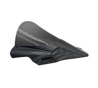 SRTYDCUR Compatibile con Kawasaki NINJA400 2018 2019 2020 2021 2022 Parabrezza for moto in fibra di carbonio a doppia bolla. Visiera parabrezza.(Smoke Matte Black)