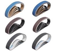 Sruhrak Affilacoltelli Nastri Abrasivi 19 X 305 mm-24 Pezzi Kit Nastro di Ricambio per Ken Onion Edition Affilacoltelli, 4X 80/120/240/400/800/1000 Grana Nastri Abrasivi di Levigatura