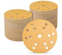 Sruhrak Dischi Abrasiv 150 mm 100 pezzi, 600 grana 15 Fori Carta Vetrata for Levigatrice Orbitale, Adatto per il Taglio del Legno, la Rimozione della Ruggine dai Metalli, la Sbavatura