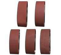 Sruhrak Nastri Abrasivi 100x560mm - 2 Ciascuno di Grane 60/80/120/240/400 Carta Abrasiva per Levigatrice a Nastro, per Levigare,Limare,Affilare e Rimuovere Metallo/Legno (10 Pezzi)