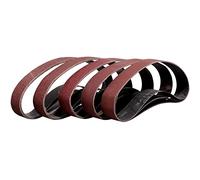 Sruhrak Nastri Abrasivi 30x533mm - 3 Ciascuno di Grane 60/80/120/240/400 Carta Abrasiva per Levigatrice a Nastro, per Levigare,Limare,Affilare e Rimuovere Metallo/Legno (15 Pezzi)