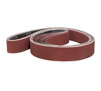 Sruhrak Nastri Abrasivi 50x2000mm - 2 Ciascuno di Grane 60/80/120/240/400 Carta Abrasiva per Levigatrice a Nastro, per Levigare,Limare,Affilare e Rimuovere Metallo/Legno (10 Pezzi)