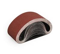 Sruhrak Nastri Abrasivi 75 x 457 mm - Grane 120 Carta Abrasiva per Levigatrice a Nastro, per Levigare,Limare,Affilare e Rimuovere Metallo/Legno (15 Pezzi)