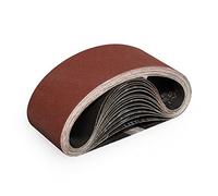 Sruhrak Nastri Abrasivi 75 x 457 mm - Grane 240 Carta Abrasiva per Levigatrice a Nastro, per Levigare,Limare,Affilare e Rimuovere Metallo/Legno (15 Pezzi)