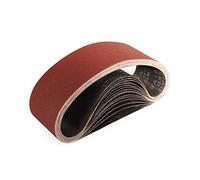 Sruhrak Nastri Abrasivi 75 x 533 mm - Grane 180 Carta Abrasiva per Levigatrice a Nastro, per Levigare,Limare,Affilare e Rimuovere Metallo/Legno (15 Pezzi)