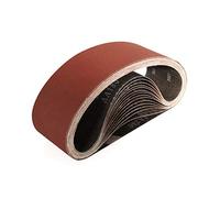 Sruhrak Nastri Abrasivi 75 x 533 mm - Grane 400 Carta Abrasiva per Levigatrice a Nastro, per Levigare,Limare,Affilare e Rimuovere Metallo/Legno (15 Pezzi)