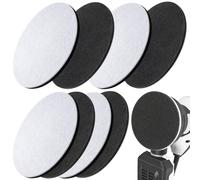 SRunDe 8 Pezzi Cuscinetti Lucidanti 150mm per Levigatrice Orbitale Feltro Lucidante Accessorio per Lucidare 150mm per Lucidare Vernice Auto Cerchi Vetro Accessorio per Lucidare Compatibile con Bosch