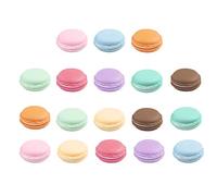 Srup 18 pezzi Macarons Scatola, Mini Macaron Scatola di immagazzinaggio, Mini Macaron Piccole scatole per gioielli, Macaron Colorato per gioielli, per conservare pillole, gioielli (9 colori)