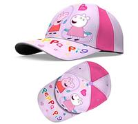 SRV Hub Berretto da baseball in cotone per bambini, elegante, chiusura in velcro, cappello accattivante per ragazzi e ragazze, perfetto per giornate di sole all'aperto dai 3 anni in su, Peppa Pig