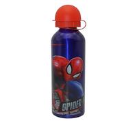 SRV Hub Borraccia sportiva in alluminio, motivo Spiderman, blu, 500 ml, senza BPA, riutilizzabile, ideale per bambini, scuola, asilo, sport, picnic