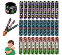 SRV Hub Braccialetti schiaffi per bambini, braccialetti a scatto da 22 cm, braccialetti assortiti per bambini, riempitivi per sacchetti per feste, bomboniere per feste di compleanno, premi in classe
