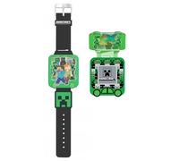 SRV Hub Minecraft - Orologio digitale educativo per ragazzi, con 5 divertenti giochi di apprendimento, timer, sveglia, cronometro, 10 quadranti, cinturino in silicone blu, età 4+